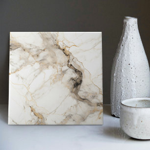 Carreau Veine d'Or Marbre Faux Accent Intriqué