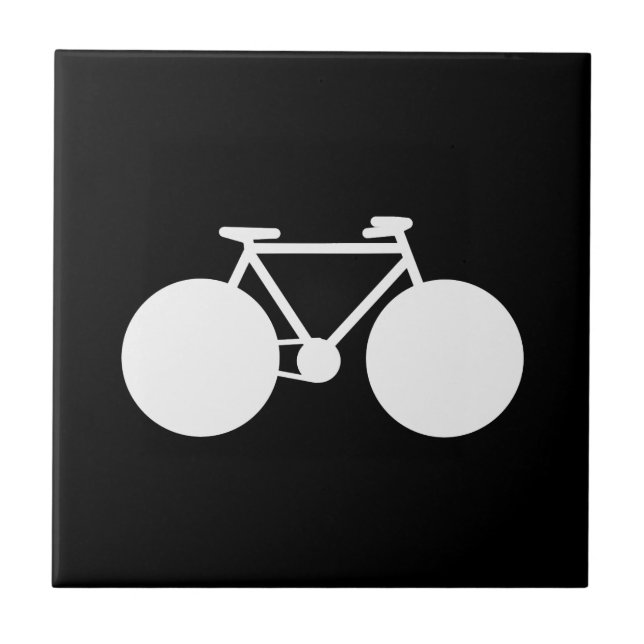 Carreau vélo blanc design moderne (Devant)