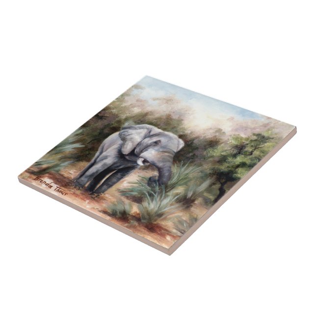 Carreau Venez par la tuile d'éléphant (Côté)