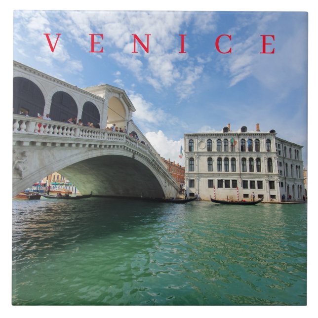 Carreau Venise Rialto Pont vue céramique (Devant)