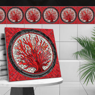 Carreau Ventilateur de la mer Rouge mosaïque de corail