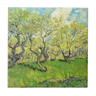 Carreau Verger en fleurs par Vincent van Gogh