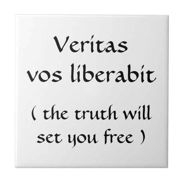 Carreau Veritas vos liberabit (Devant)