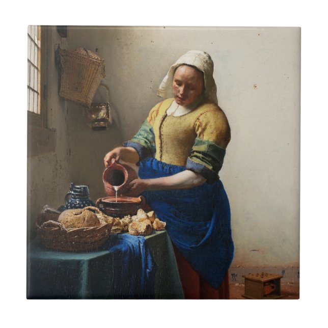 Carreau Vermeer la tuile de trayeuse (Devant)