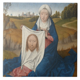 Carreau Veronica de St, c.1470-1475 (huile sur le panneau)