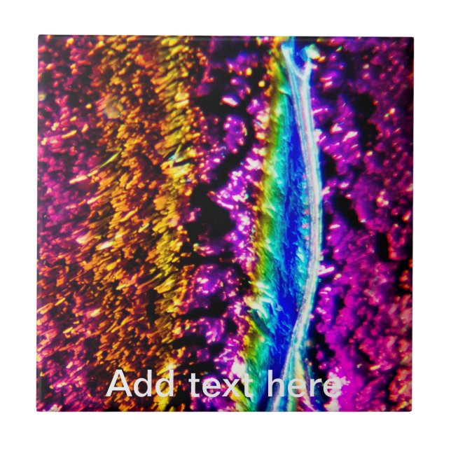 Carreau Verre fondu arc-en-ciel (Devant)