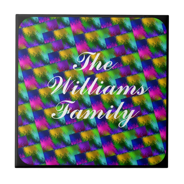 CARREAU VERRE MONOGRAMME STAINÉ (Devant)