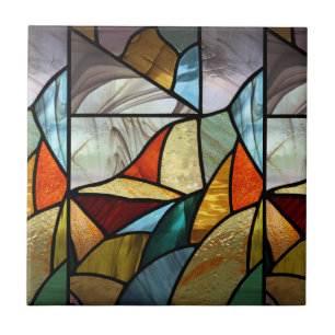 Carreau Verre multicolore Abstrait