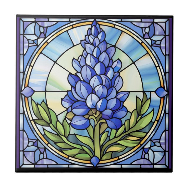 Carreau Verre texan Bluebonnet (Devant)