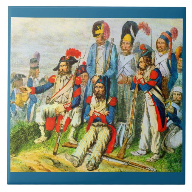 Carreau vers 1796 Les soldats de Napoléon (Devant)
