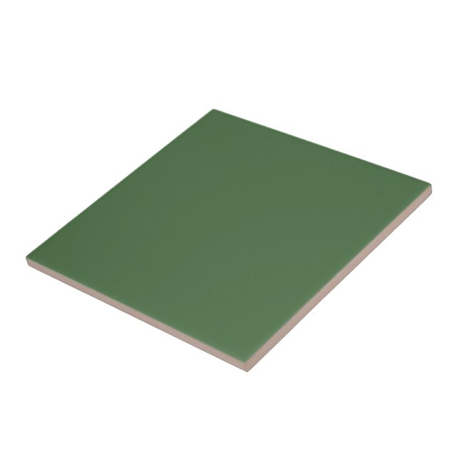 Carreau vert artichaut (couleur unie)  (Côté)
