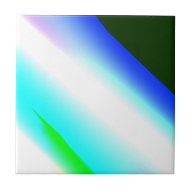 Carreau Vert bleu arc-en-ciel texture abstraite motif art  (Devant)