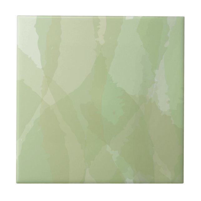 Carreau Vert, cool, aquarelle tendance motif abstrait (Devant)