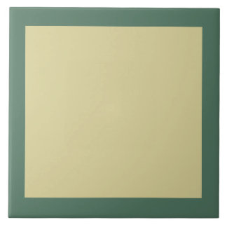 Carreau Vert foncé et jaune pastel