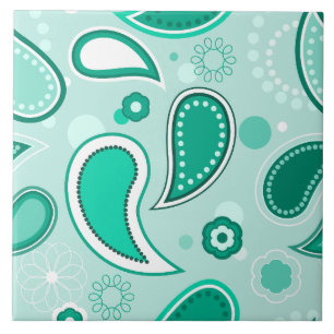 carreau vert paisley