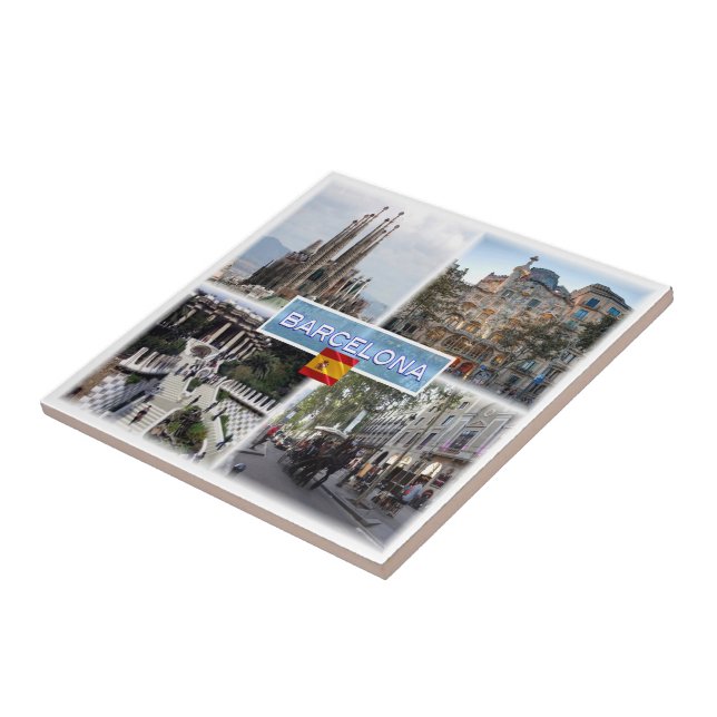 Carreau vES155 BARCELONA Sagrada Familia Casa Batllo, (Côté)