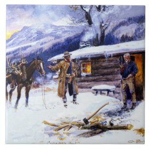 Carreau « Viande de Noël » par Charles M Russell