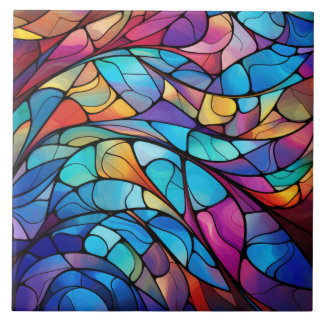 Carreau Vibrant Vitrage Flux Carrelage en céramique Abstra