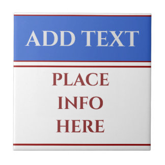 Carreau Vide Business Sign, ajouter ou modifier du texte P