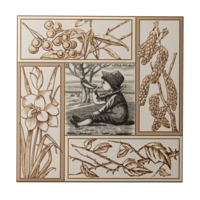 Carreau Vidéo de transfert Repro VIctorian "Little Boy Blu (Devant)