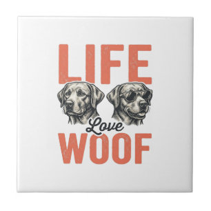 Carreau Vie Rétro Amour Toutou Graphisme Chien_1