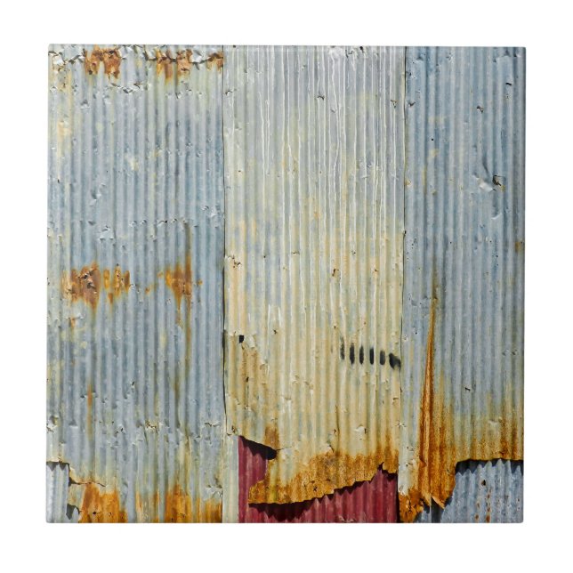 Carreau Vieille texture rouillée en métal (Devant)