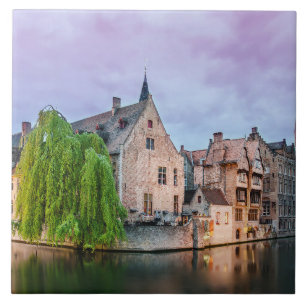 Carreau Vieille ville de Bruges et tour du Beffroi