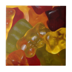 Carreau Viele bunte Gummibärchen