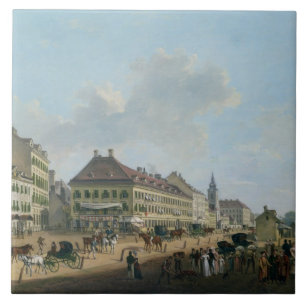 Carreau Vienne, la promenade, 1824 (huile sur la toile)