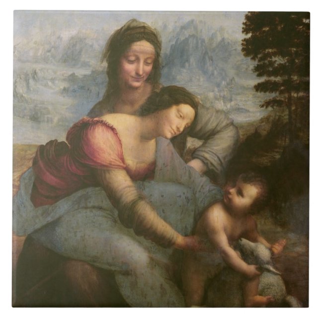 Carreau Vierge et enfant avec St Anne, c.1510 (Devant)