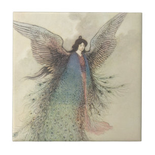 Carreau Vieux conte de fées japonais, la demoiselle de la 
