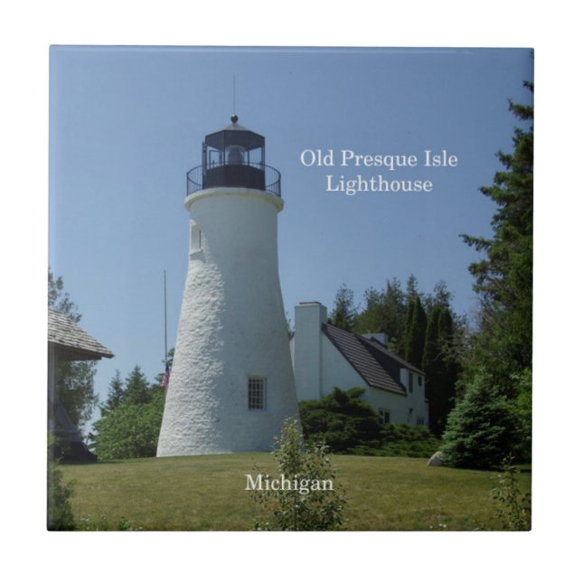 Carreau Vieux dalle du phare de Presque Isle (Devant)