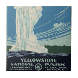 Carreau Vieux fidèle à Yellowstone National Park