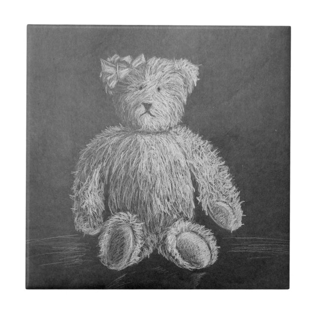 Carreau Vieux jouet dessin original de pastel (Devant)