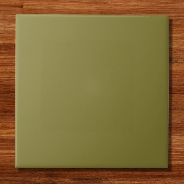 Carreau Vieux Moss vert couleur solide (Créateur téléchargé)