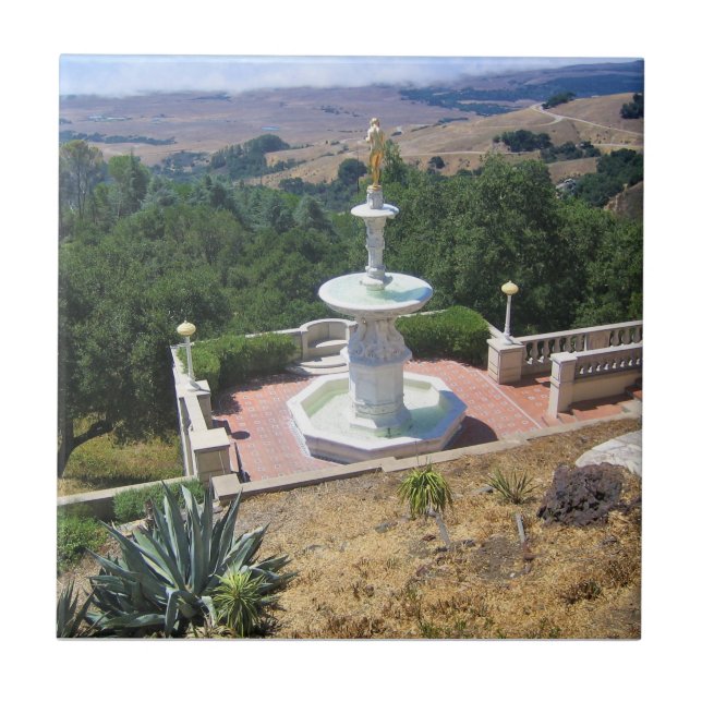 Carreau View from Hearst Castle, San Simeon, Californie (Devant)