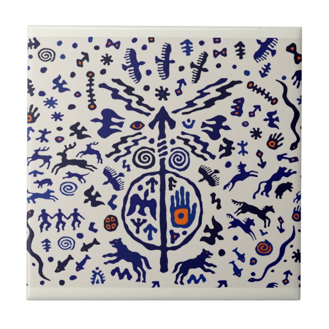 Carreau Viking Shaman Ritual Talisman (Devant)