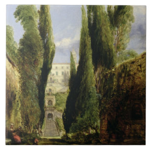 Carreau Villa D'Este, Tivoli (huile sur la toile)