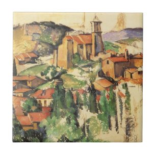 Carreau Village de Gardanne par Paul Cezanne, Art Vintage