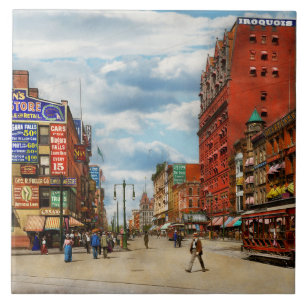 Carreau Ville - Buffalo NY - Signes du Times 1900