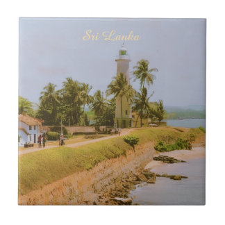 Carreau Ville côtière de Galle, Sri Lanka Souvenir de voya