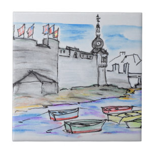 Carreau Ville de Concarneau Finistère, Bretagne