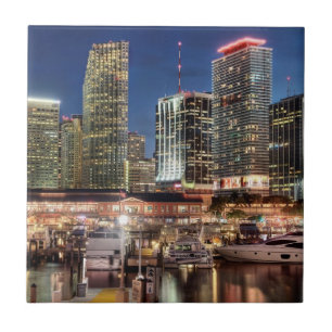 Carreau Ville d'horizon de Miami en Floride