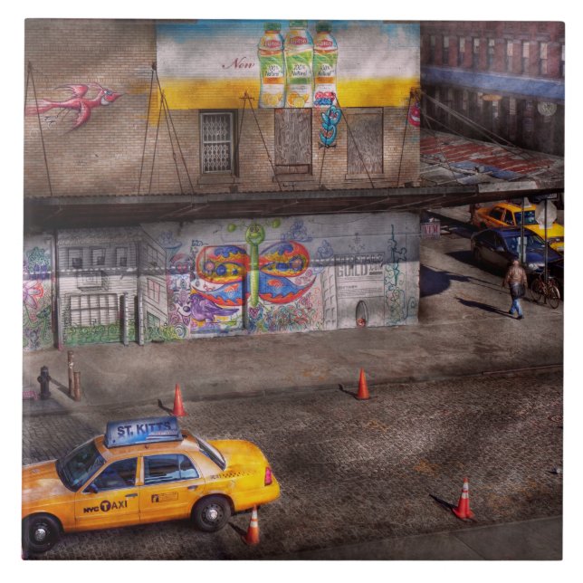 Carreau Ville - New York - Greenwich Village - La couleur  (Devant)