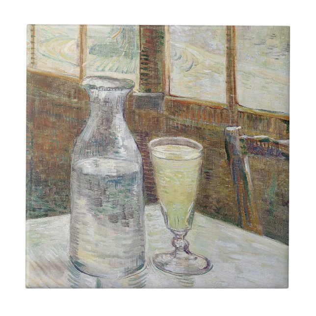 Carreau Vincent van Gogh Absinthe célèbre peinture (Devant)
