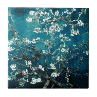 Carreau Vincent Van Gogh Almond Blossoms Dark Turquoise