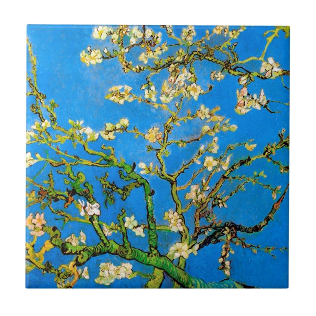 Carreau Vincent Van Gogh - Arbres aux amandes florissants (Devant)