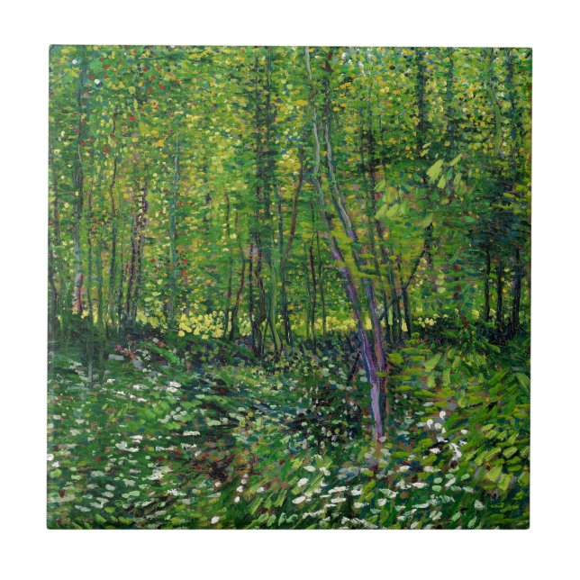 Carreau Vincent Van Gogh Arbres Et Sous-Croissance (Devant)