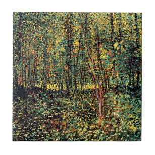 Carreau Vincent Van Gogh - Arbres Et Sous-Croissance Art