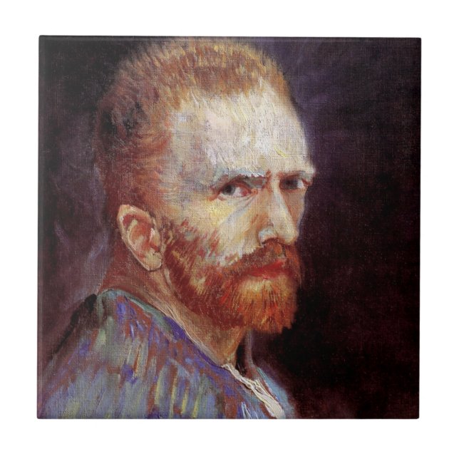 Carreau Vincent Van Gogh - Autoportrait de 1887 (Devant)